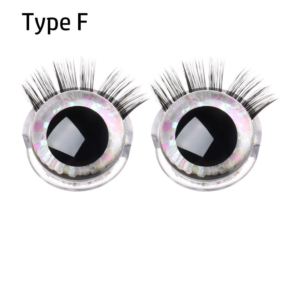 

20mm Doll Eyelash Eye Accessories 3D Mixed Color Safety Toy Eyes +Eyelash for Amigurumi Crochet Stuffed Animal