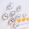 Creative Cat Fridge Magnets Sticker Cute Cartoon Acrylic Cat Stickers Kawaii Animal Stationery Diy Accessories Decoration Gift
