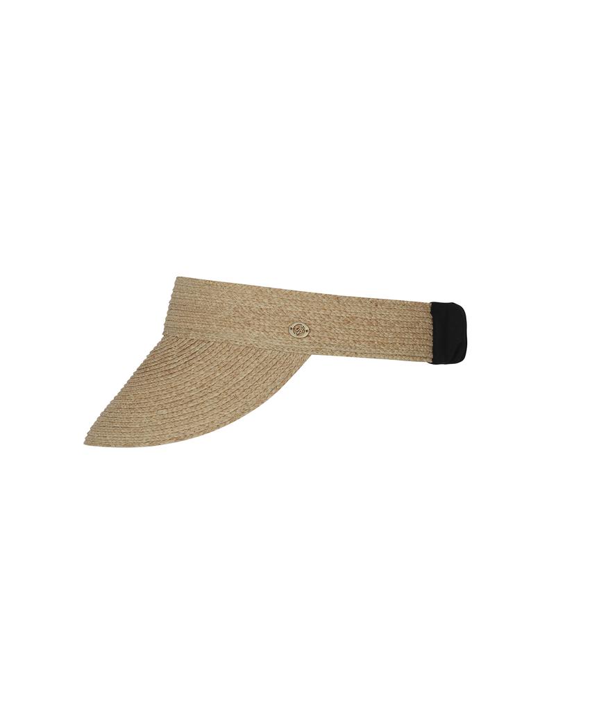 Peulleibu Raffia Elastic Sunvisor_Natural