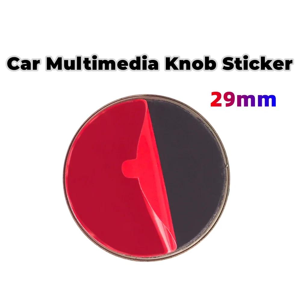 GLC GLB 1 Stück 29mm Aluminium Auto Multimedia Knopf Abzeichen Aufkleber für Mercedes Benz W124 W140 W163 W202 W203 W204 W205 CLA CLK CLS G