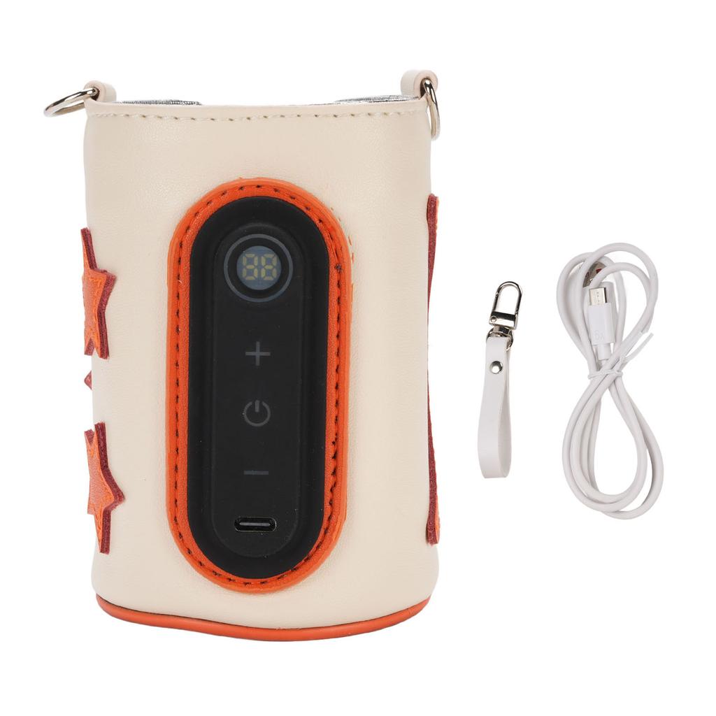 Milk Bottle Insulation Cover Stable Constant Warming Portable 10W USB Warmer Bottle Cover with Digit