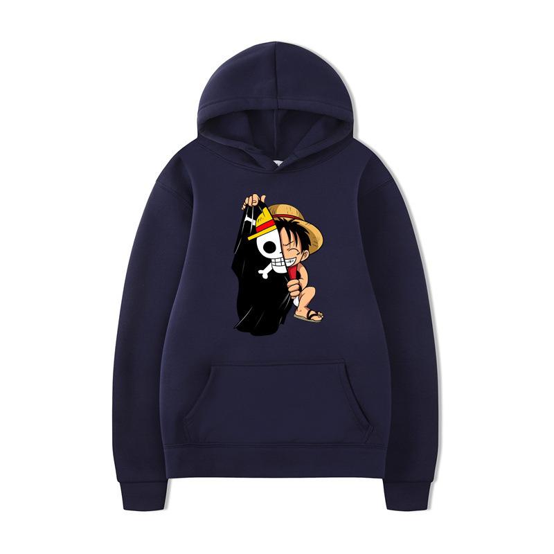 One Piece Luffy Printed Hoodie Men's and Women's Hooded Sweater