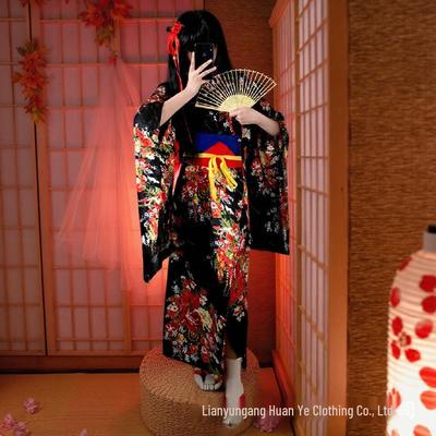 Hell Girl Enma Ai Furisode Kimono Anime Cosplay - Versatile Outfit
