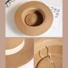 Vintage flat-top straw hat children, new spring and summer seaside vacation sunshade top hat, sunscreen sun hat