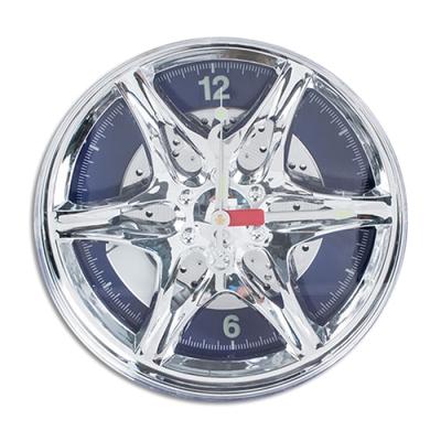 Blue Led Automobile Rim Wall Clock