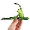 Rane da Yoga Creative Artigianato in Resina Miniature Scultura Rana Statua Arredamento Tavolo Scrivania Casa