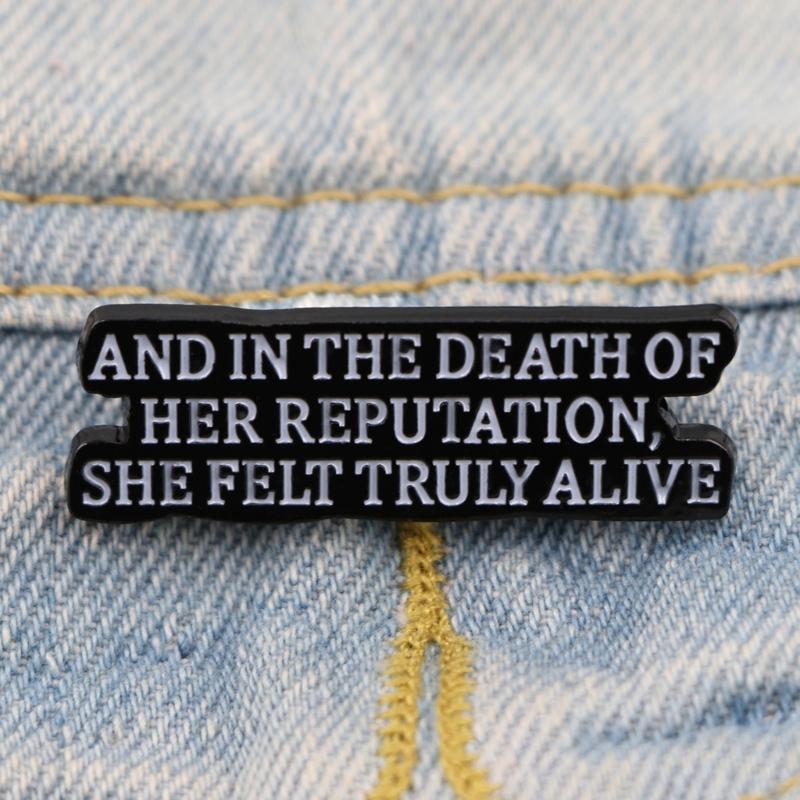 Stylish Enamel Brooch Pin Compacts Design Humorous Quote Design Metal Badges For Outfits Backpacks Daily Wear Decoration