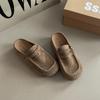 Frosted Comfortable Suede Bag Head Slippers Casual Muller Shoes Autumn and Winter Fashion Retro Style Lazy Girl Birkentow