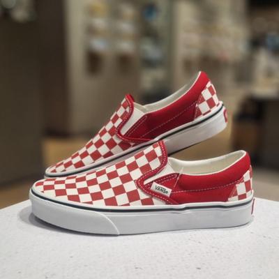 Classic Slip-On - (Checkerboard) Chili Pepper VN000DAH14A1 [Shipped from Korea] 100% Authentic