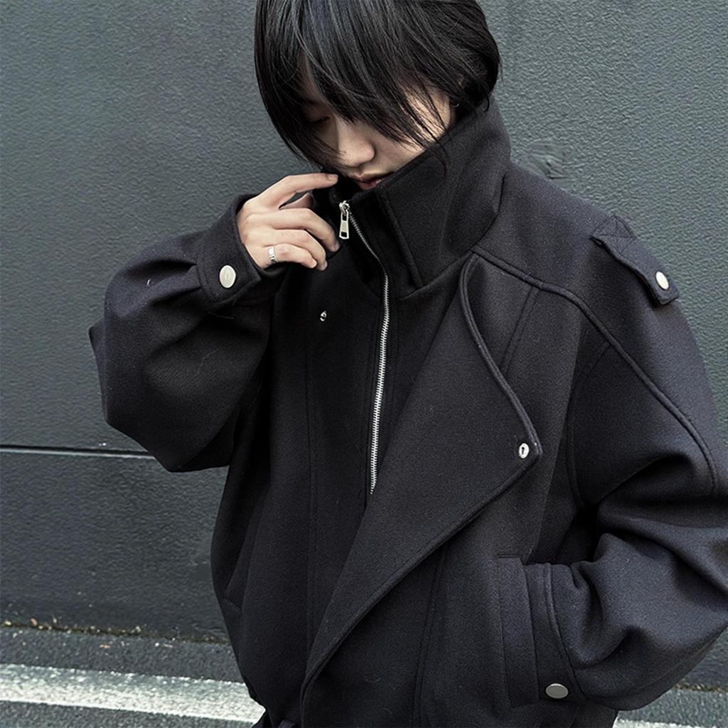 Men's Korean Style Deconstructed Wool Jacket - Autumn/Winter 2025 Collection