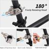 Dog Bike Leash with Built-in Buffer Spring, 180° Rotating or Fixed | Quick Attach Mechanism | Thickened Steel Wire Rope | 550-lbs Pull Strength,
