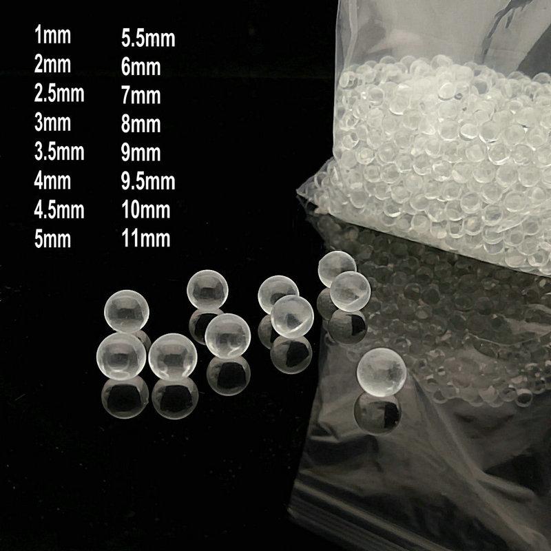 1000pcs/2000pcs DIA1mm To 11mm Small Glass Decorative Balls High Precision Transparent Glass Beads for Laboratory Experiment 1mm 2000pcs
