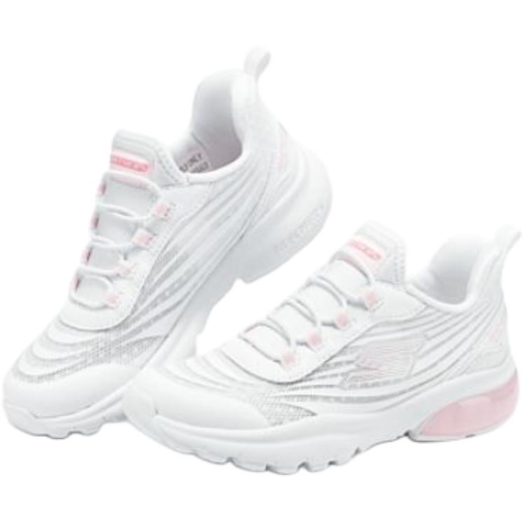 Skechers Kids Comfortable Soft Versatile Non-Slip Wear-Resistant Low-Top Casual Shoes Kids Sneaker White 303975L-WHT