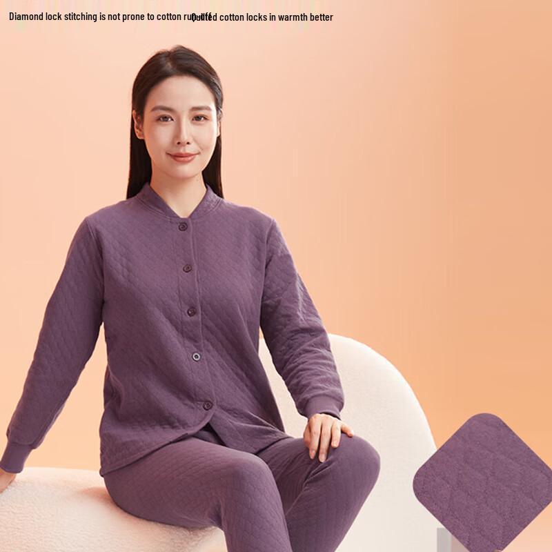 

Женский антибактериальный комплект термобелья Hengyuanxiang 10A из воздушного хлопка 2XL