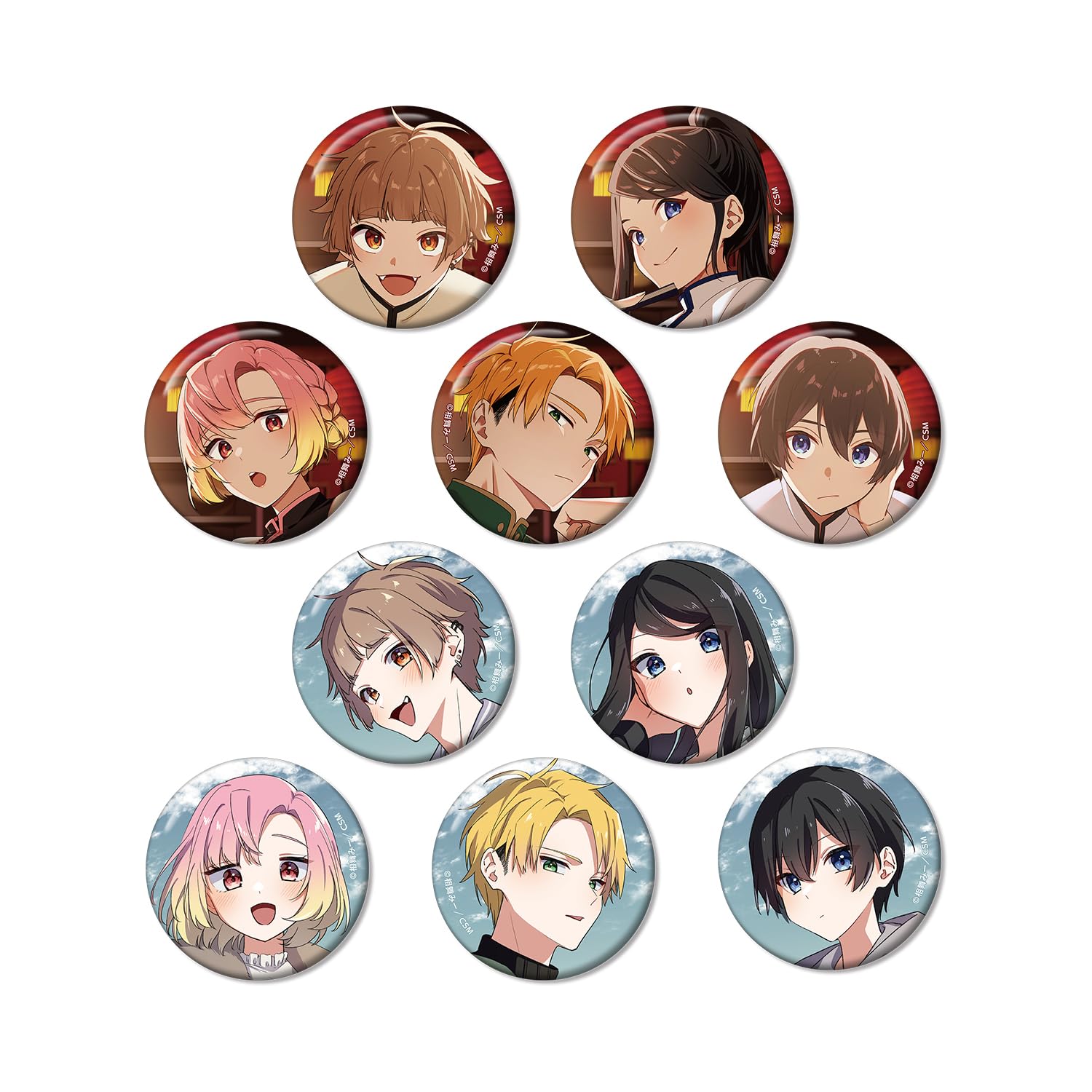 

Highly feminine trading box of 10 Shishihara-kun badges,