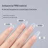 Pre-sized Frosted Ladder-Shaped Nail Tips - 100 Pcs, Thin & No Filing Needed