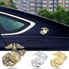 Weather Resistant Car Decal Celebrating US Marine Corps 250th Anniversary Featuring 3D Shape & Enamel Coloring for Auto