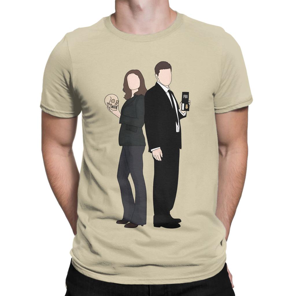 Painting Of Temperance And Seeley Bones Novelty 100 Cotton TShirt Temperance And Seeley Bones Tees Tops For Unisex