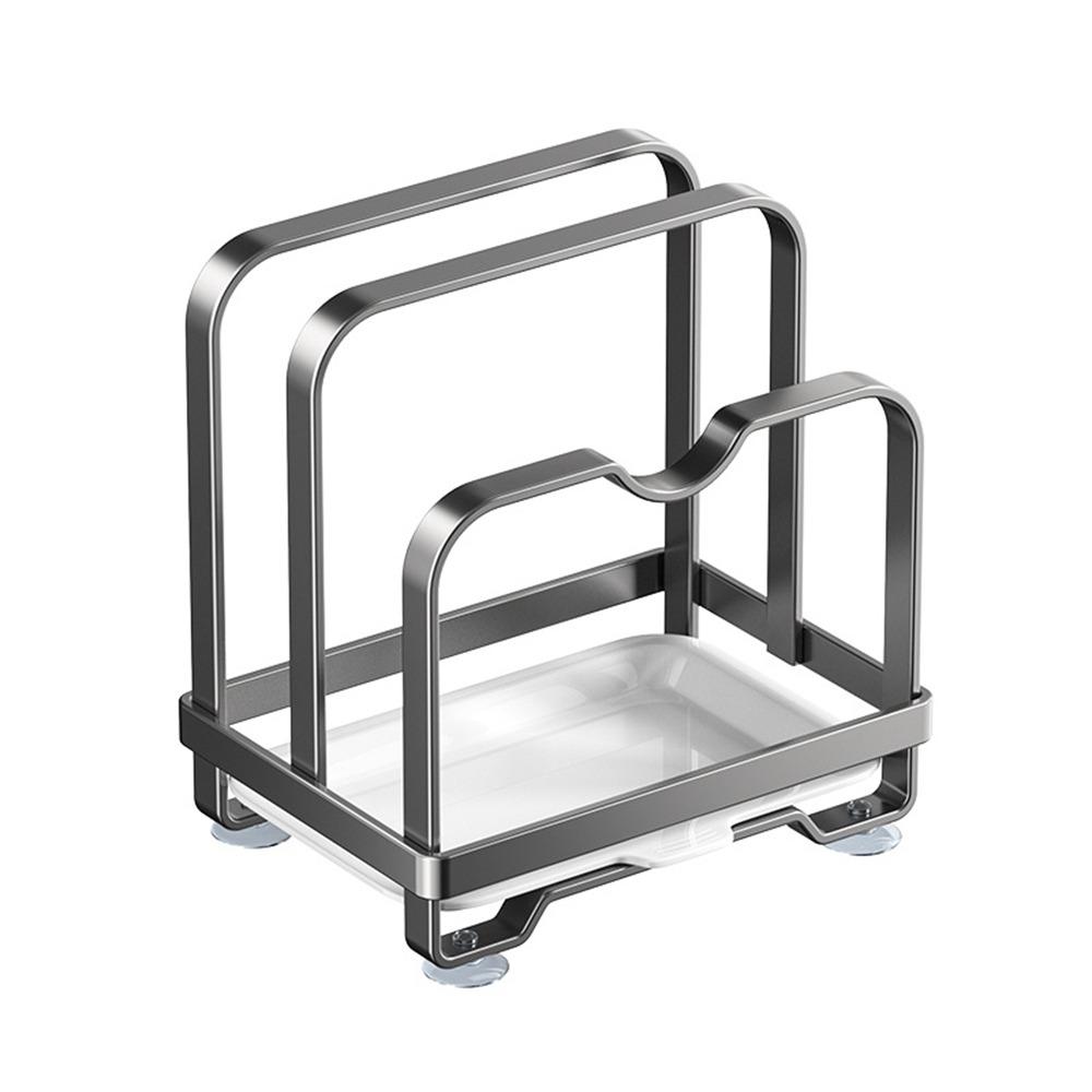 Rustproof Cutting Board Holder Moisture-proof Chopping Board Rack Pot Lid Storage Rack  Counter Top