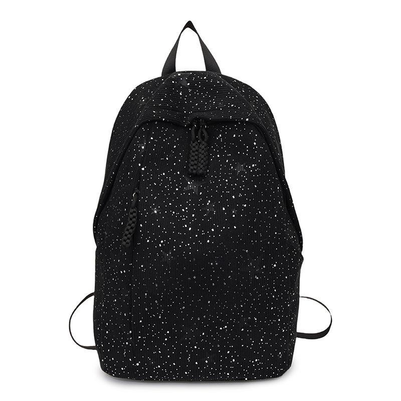 

Рюкзак большой вместимости для мужчин и женщин, рюкзак для студентов Star Velvet чёрный