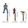 Potted Wooden Mini Insert Plaque Family Patio Home Planter Decoration
