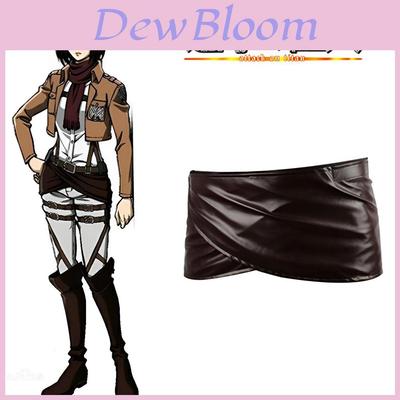 Attack On Titan Cosplay Kunstleer Minirok Ackerman Kostuum Unisex