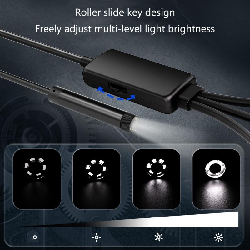 Endoscope Camera with Light, Borescope with Adjustable LED Light,Endoscope Camera,Waterproof Inspection Camera