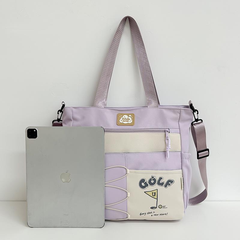 Mochila e Bolsa Transversal Fofas de Grande Capacidade Estilo Coreano para Meninas - Perfeita para Estudantes