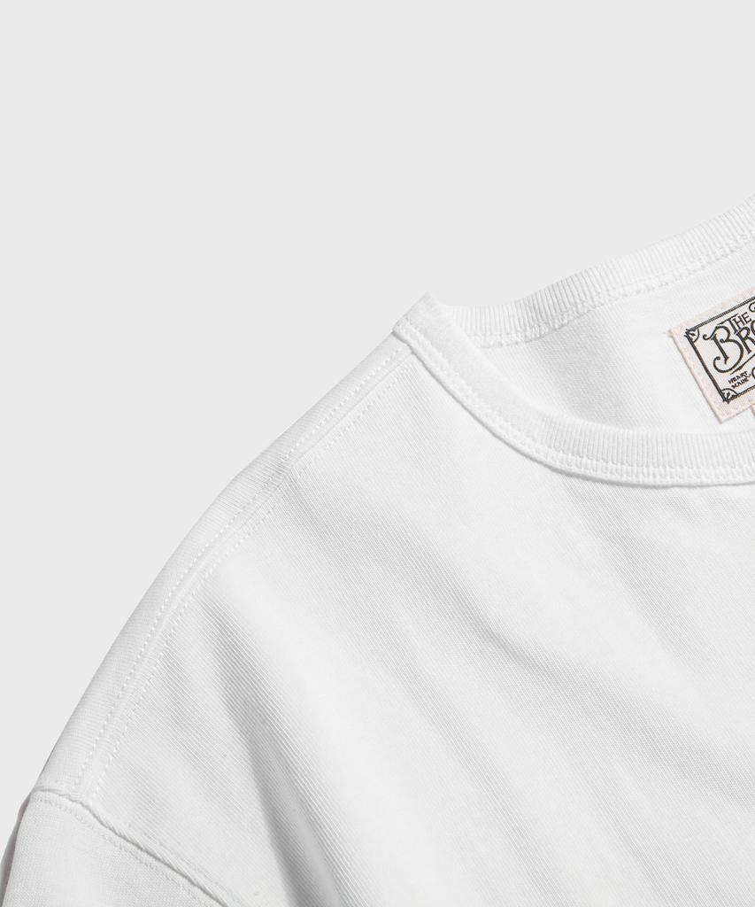 Beulonseun Vintage Short Sleeve Henley Tee White