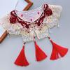Yunjian Collar Decorative Hanfu Tassels Pearls False Collar Detachable Collar