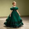 Robe de demoiselle d'honneur Princesse Robes bouffantes en tulle Robe de demoiselle d'honneur Mariage Fête d'anniversaire Concours Robe longue de bal de fin d'études Robe de soirée pour enfants Communion Robes de princesse