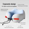 Almofada de pescoço de viagem de espuma viscoelástica: Suporte Cervical Portátil em Forma de U para Avião e Dormir de Lado