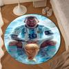 World Cup Celebration Messi Round Mat, Anti-slip Circle Carpet Chair Rug For livingroom,Bedroom, Doormat Home Decor Gift Christmas Gifts