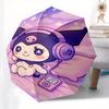 Cute Character Automatic Opening and Closing Parasol Compact Travel umbrella with 8 Ribs for Women and Men Ideal Birthday/Christmas Gift, Ou