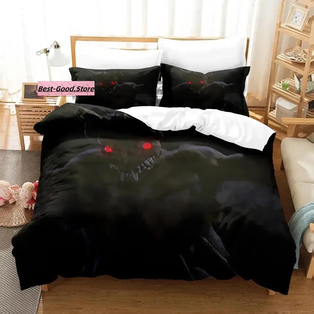 Vampire Beding Set Single Twin Ful Quen King-Sized Dimensionsd Dimensions Bed Linen Set Aldult Kid Bedrom Duvetcover Sets 3D Print Anime Werewolf