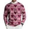 Men's Round Neck Long Sleeve Ribbed Knit Pullover