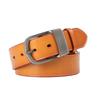 Men's Cowhide Belt Genuine Leather Men's Belt Retro Versatile Japanese Buckle Pin Buckle
