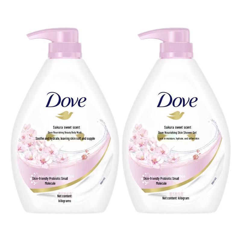 Dove Молочко для душа Питательное Цветущая вишня