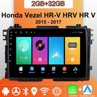 Android Carplay Radio samochodowe dla Honda Vezel HR - V HRV HR V 2015 - 2017 Odtwarzacz multimedialny Jednostka główna Stereo Nawigacja GPS BT WIFI 2 + 32 GB