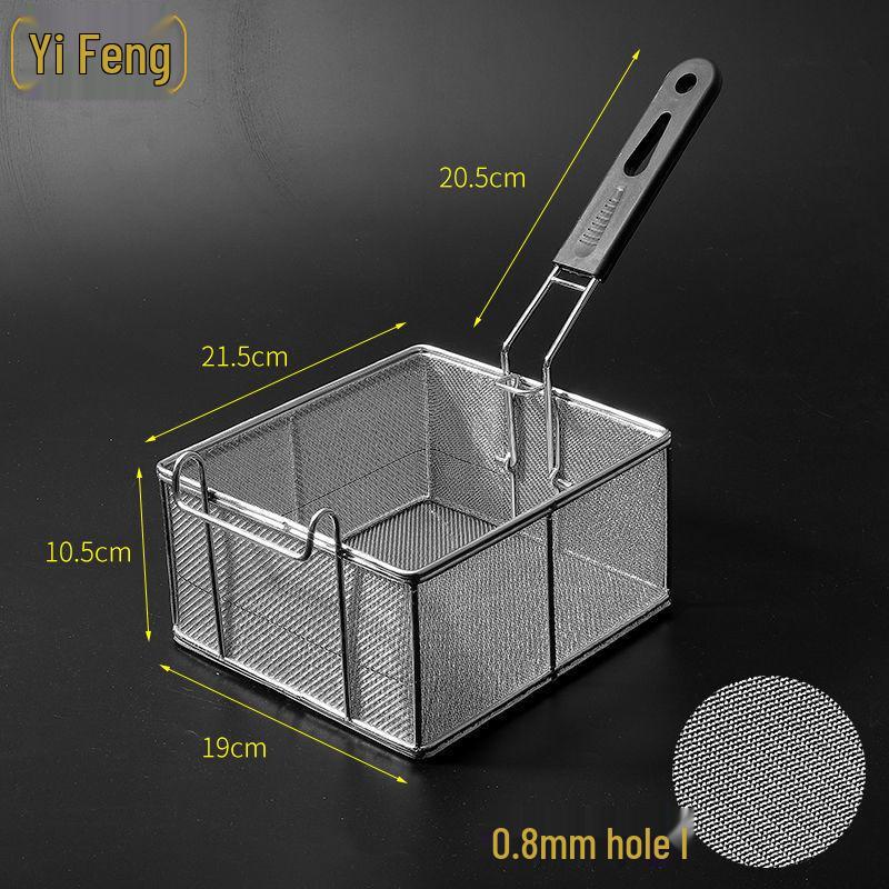 304 Stainless Steel Frying Basket for Electric Fryer - Oil Control, Thickened Design for Frying Skewers and French Fries