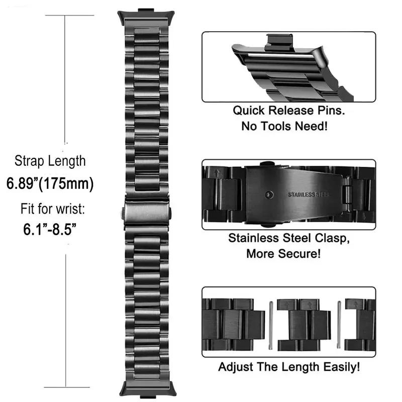 Watch Bracelet Strap for Huawei Watch Fit 3 Smartwatch Stainless Steel Band for Huawei Watch Fit3 Metal Correa Wristband