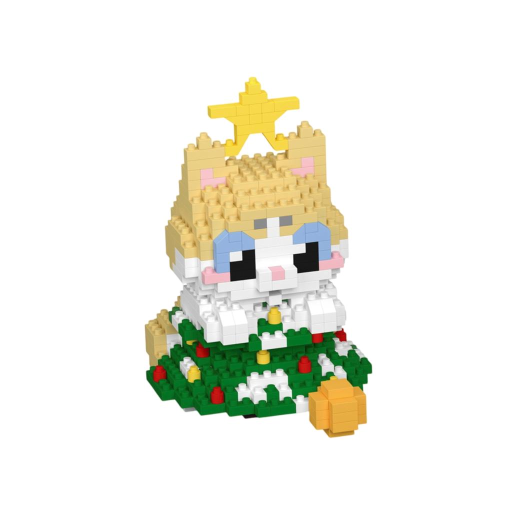 Christmas Gift Box, Cartoon Dolls, Small ParticleBuilding Block Toys