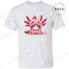 Axolotl-Gaming Anime Men's Women T-shirts Funny Graphic TShirt Tops  O Neck Short-sleeved Tops Summer Korean T Shirt Unisex Tees