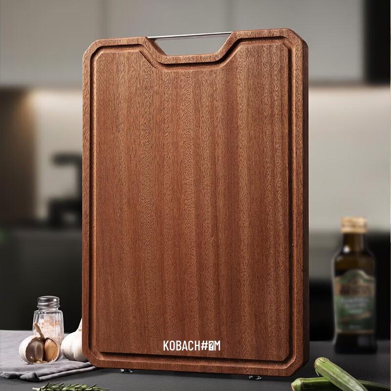 KOBACH Ebony-Style Antibacterial Elm Wood Cutting Board
