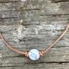 Fashionable Retro Turquoise Beaded Short Neck Fitting Women's Necklace, Versatile for Daily Use