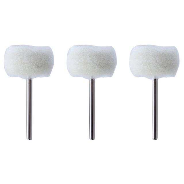 50Pcs Mini Grinding Sanding Head Abrasive Disc Felt 3mm Shank Buffing Wheel for Metal Polish Brush Drill Rotary Tool Accessories