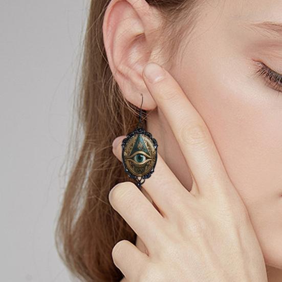 All-Seeing Eye Pendant Jewelry Eye of God Necklace Triangle Pyramid