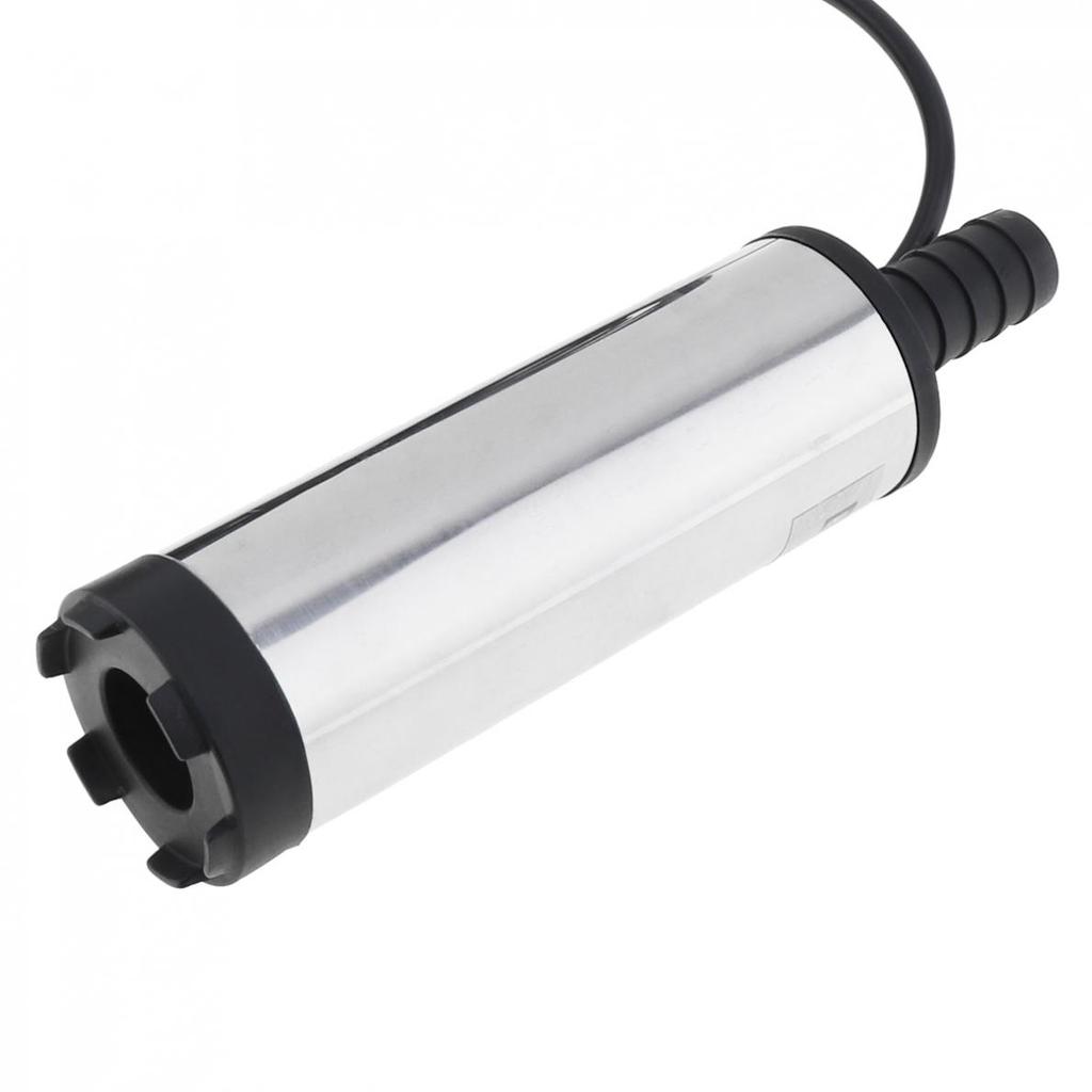 DC 12V 24V 38MM Portable Mini Car Electric Submersible Pump fit for Diesel Fuel Pump Water Oil Barrel Pumps with 2Alligator Clip