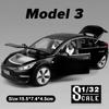 VKYA1 1/32 Tesla Cybertruck Modell 3 Modell S Modell X Modell Y Spielzeugauto Diecast Metall Off Road Sammlung Rückzieher Sound Licht Geschenk Junge
