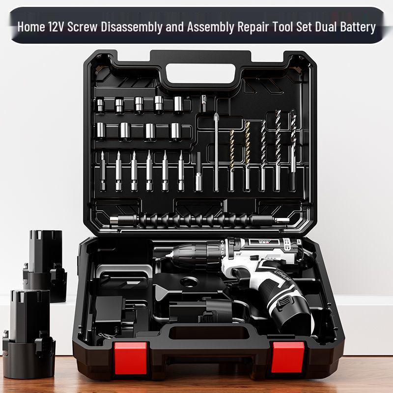 Oulide Rechargeable High-Power Wireless Handheld Drill & Multifunctional Electric Screwdriver